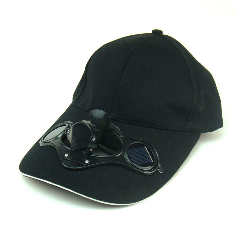 Solar fan cap