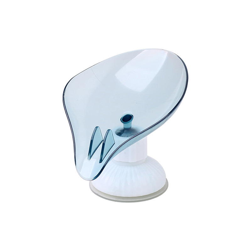 Rotatable suction cup drain soap box