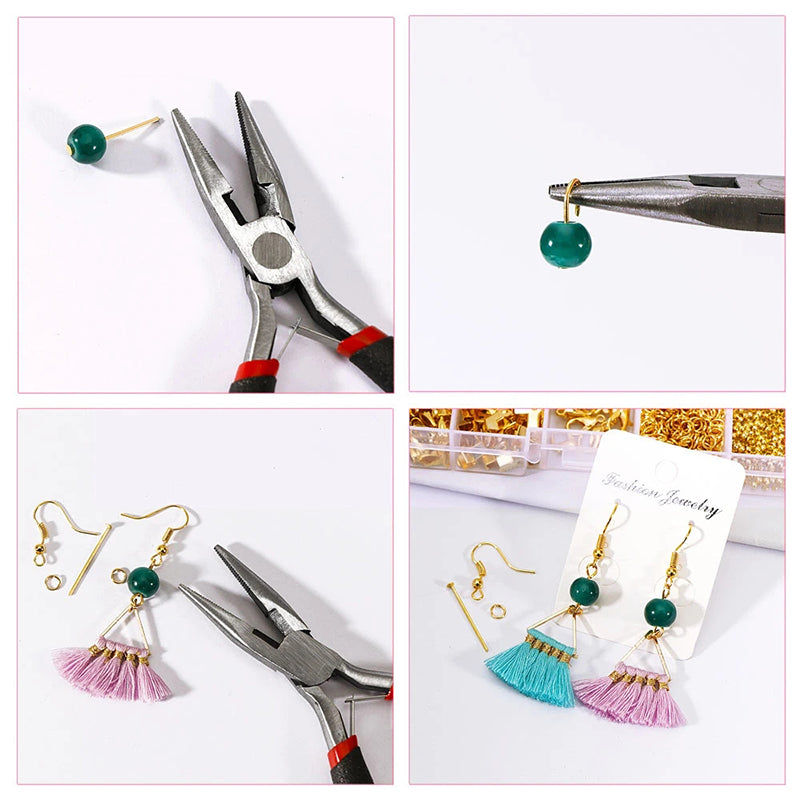 Copper Ear Hook with Tools DIY Earrings Accessories Set