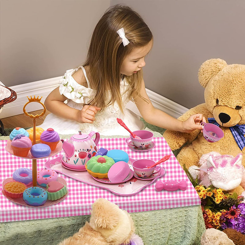 Tea Party Set, Children Pretend Play Toy