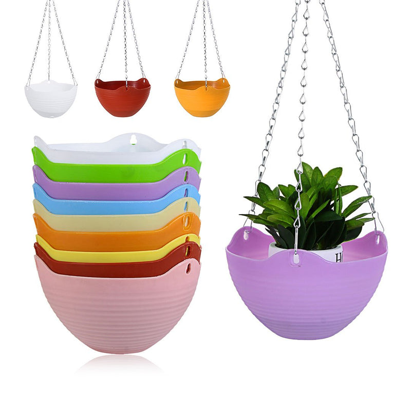 Outdoor garden hanging flower baskets