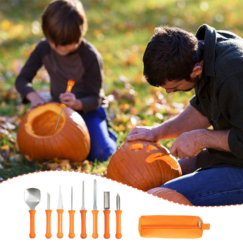 8 PCS Pumpkin Carving Kit Stainless Steel Carving Tools Set