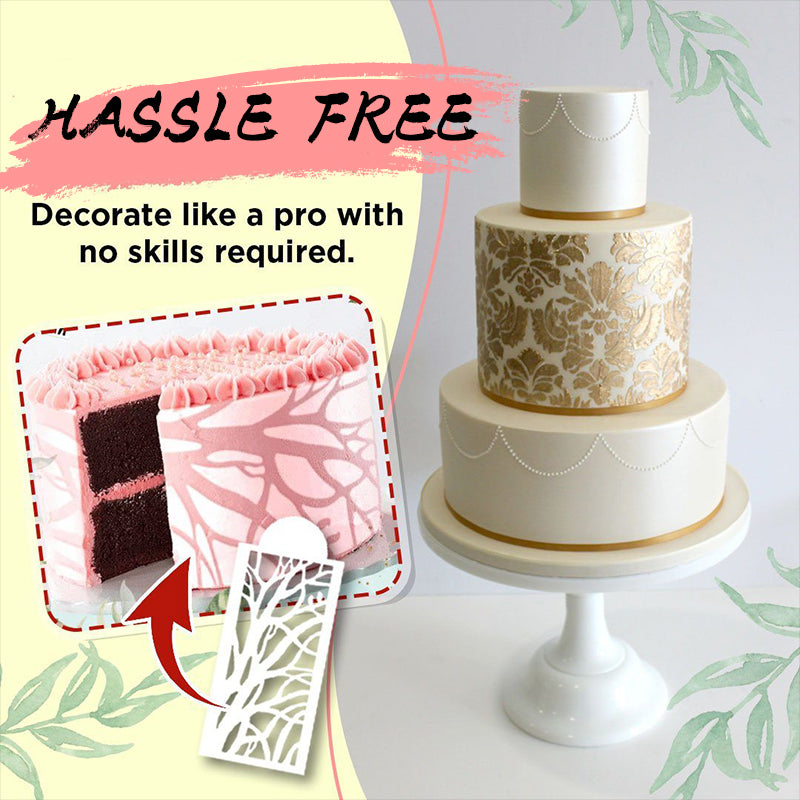 Cake Decoration Stencil (10 PCS in 1 SET)