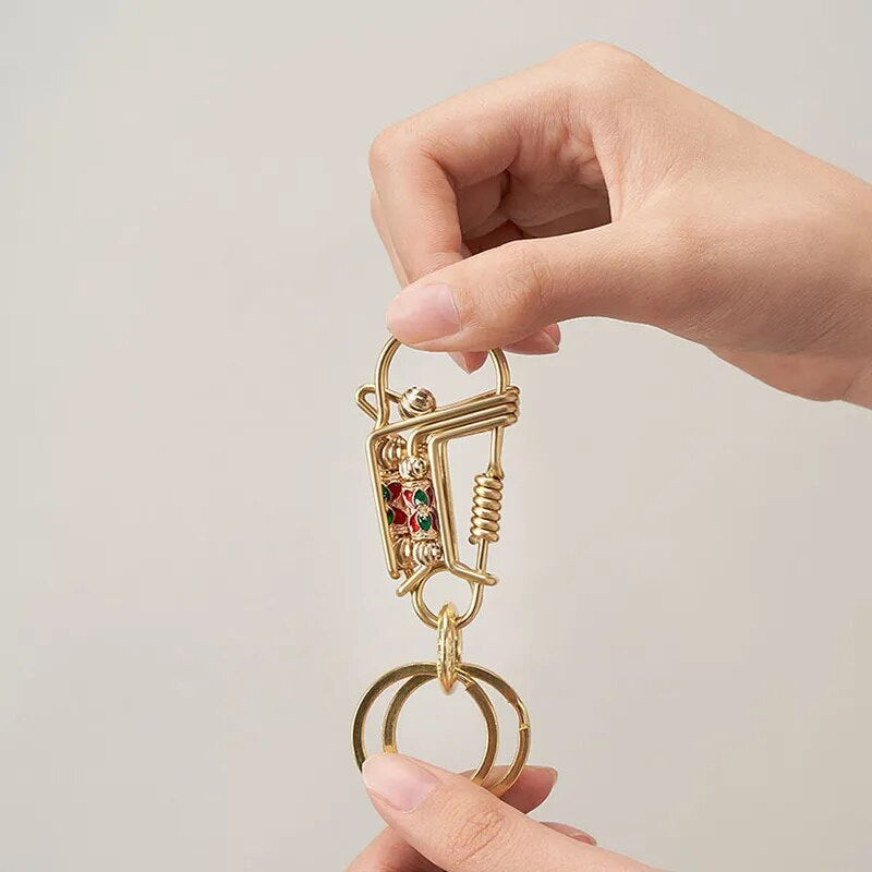 Stainless Brass Keychain