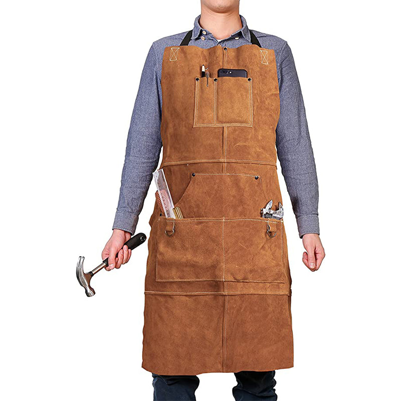 Fireproof cowhide apron