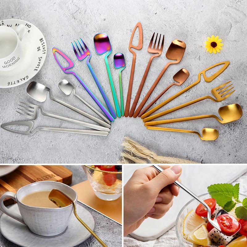 Stainless Steel Tableware Fork Spoon Set