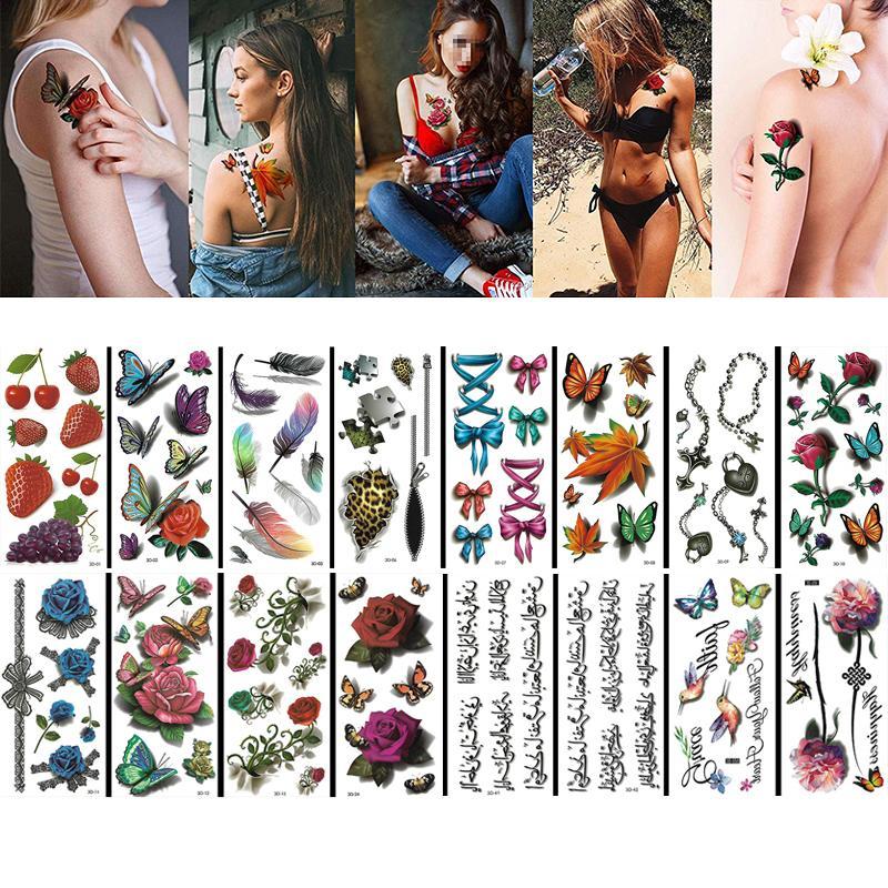 3D waterproof Painless tattoo  (16 pieces)