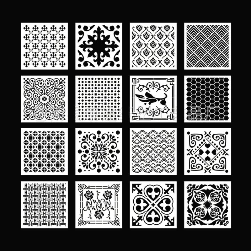 Fast Draw Stencil Art Templates( 12 or 24 Sheets/Set )