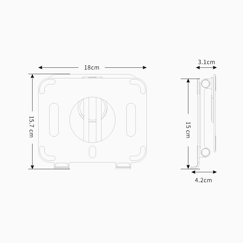 Foldable And Rotatable Aluminum Alloy iPad Holder