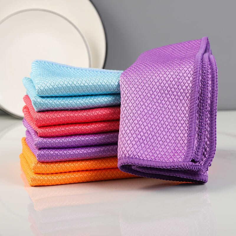 Fish Scale Microfiber Polishing Cleaning Cloth 5 Pcs（🔥Buy 2, -10%；Buy 4, -20%🔥）