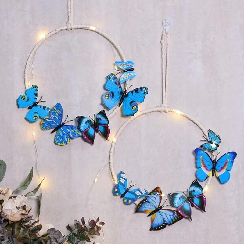 Simulated Butterfly Wall Decoration Wind Chimes