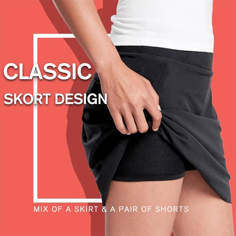 Sport Yoga Workout Skirts with Pockets