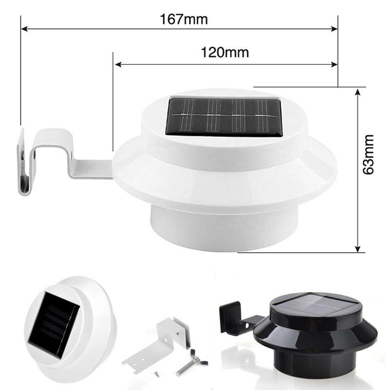 Solar powered gutter lights(2PC)