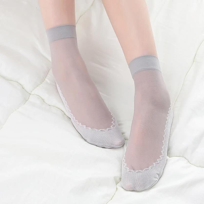 Silky Anti-Slip Cotton Socks