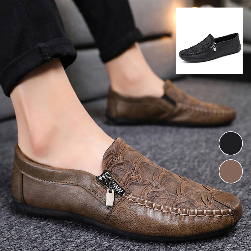 Wrinkled Soft Sole Casual Leather Shoes
