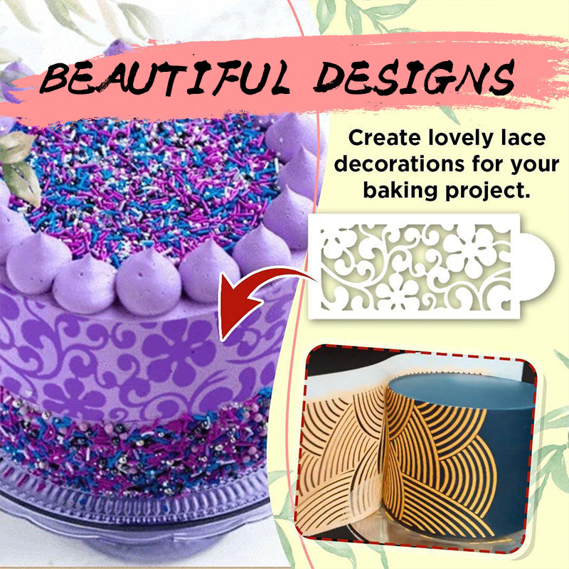 Cake Decoration Stencil (10 PCS in 1 SET)