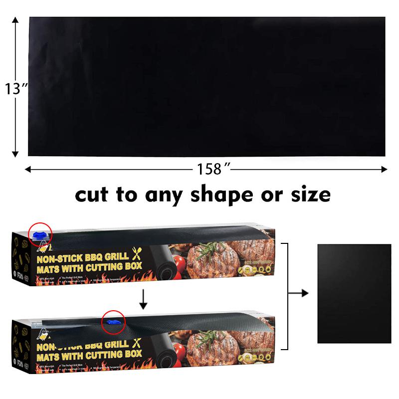 ZAOS™ Non-Stick BBQ Grill Mats with Cutting Box