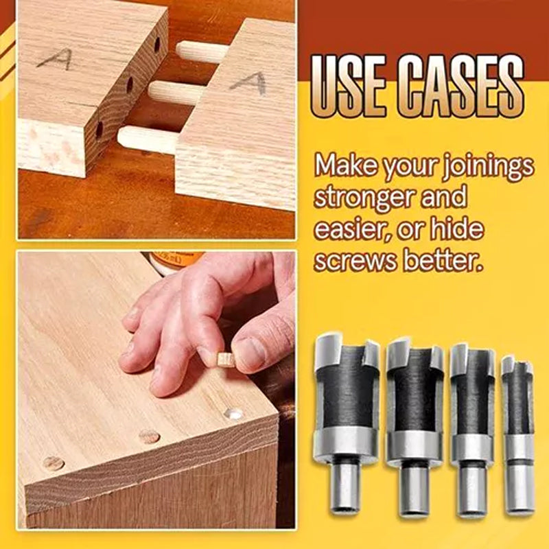 Plug Cutter Drill Bit Set Power Tool (8 PCS)