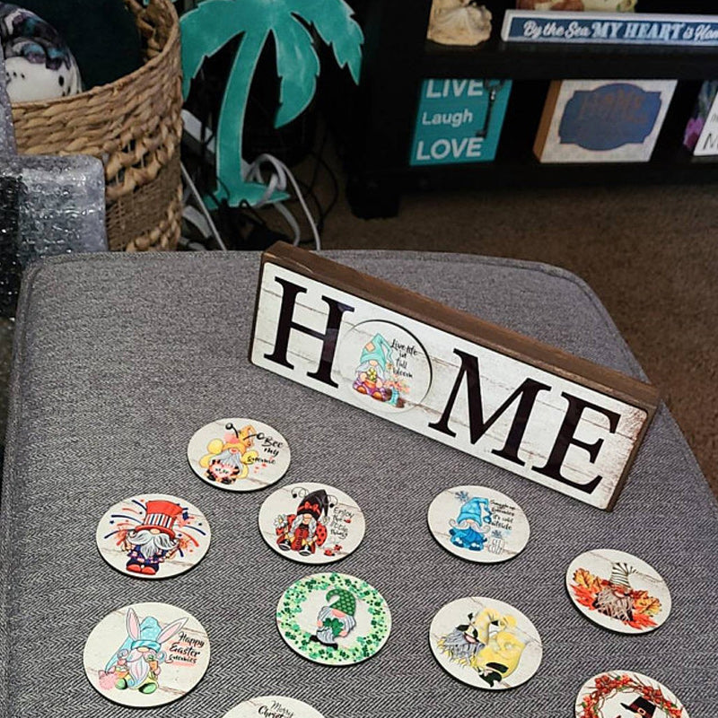 Home Sign with 12 interchangeable pieces