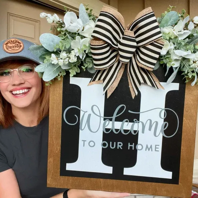 2023 NEW - Welcome Front Door Wreath