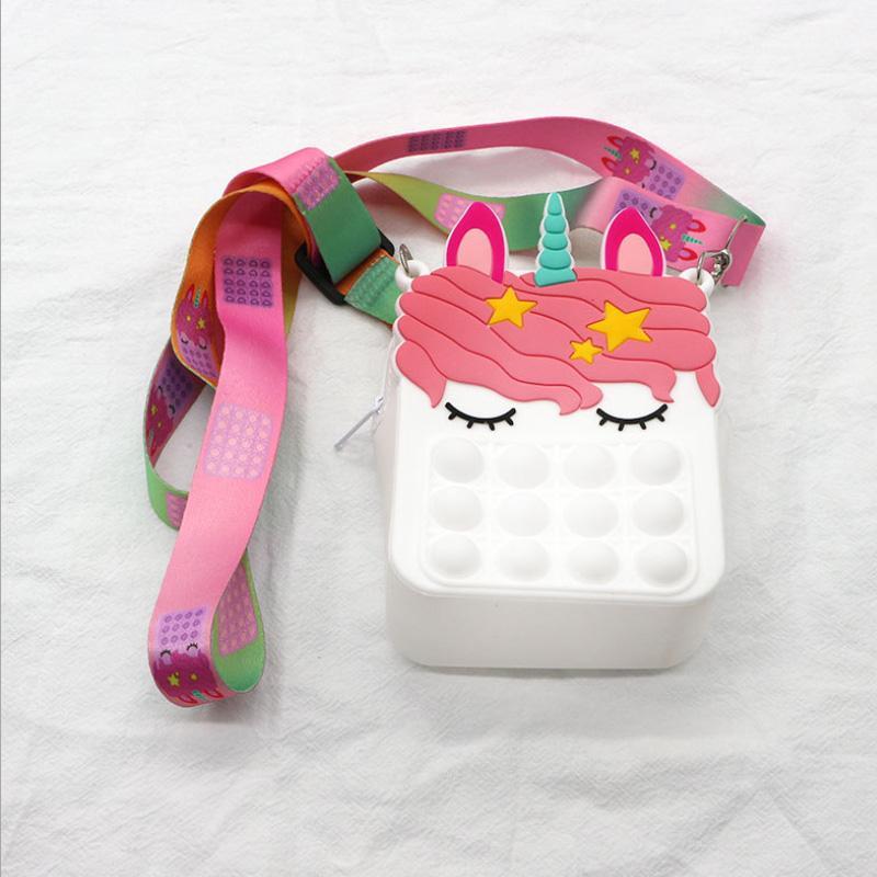 Pop It Fidget Toy Unicorn Clutch