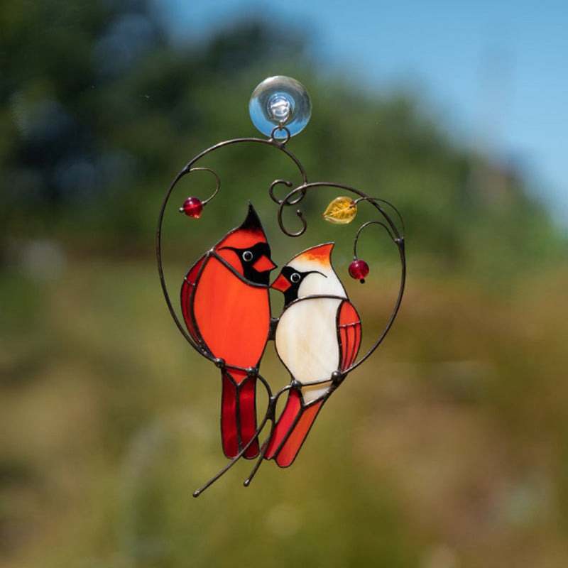 Cardinal bird home ornament