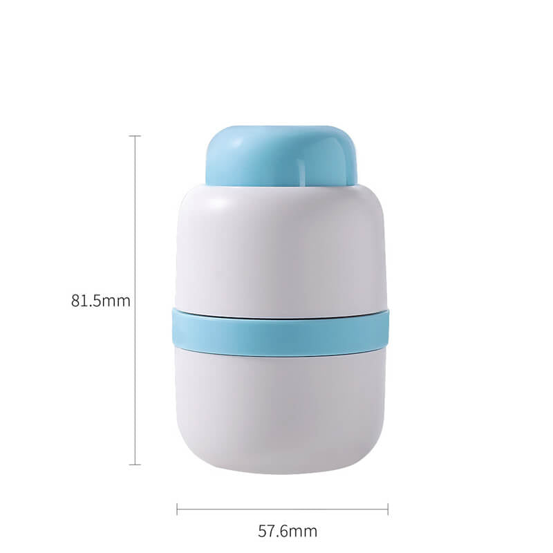 2 In 1 Portable Pill Cutter Storage Container