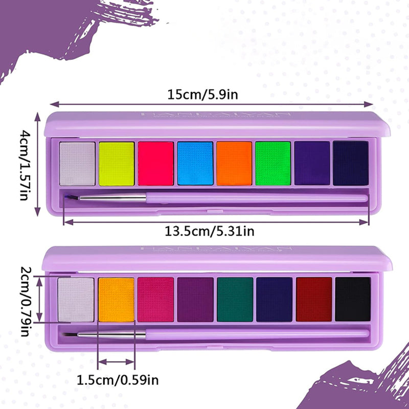 Water-Soluble Fluorescent Makeup Palette