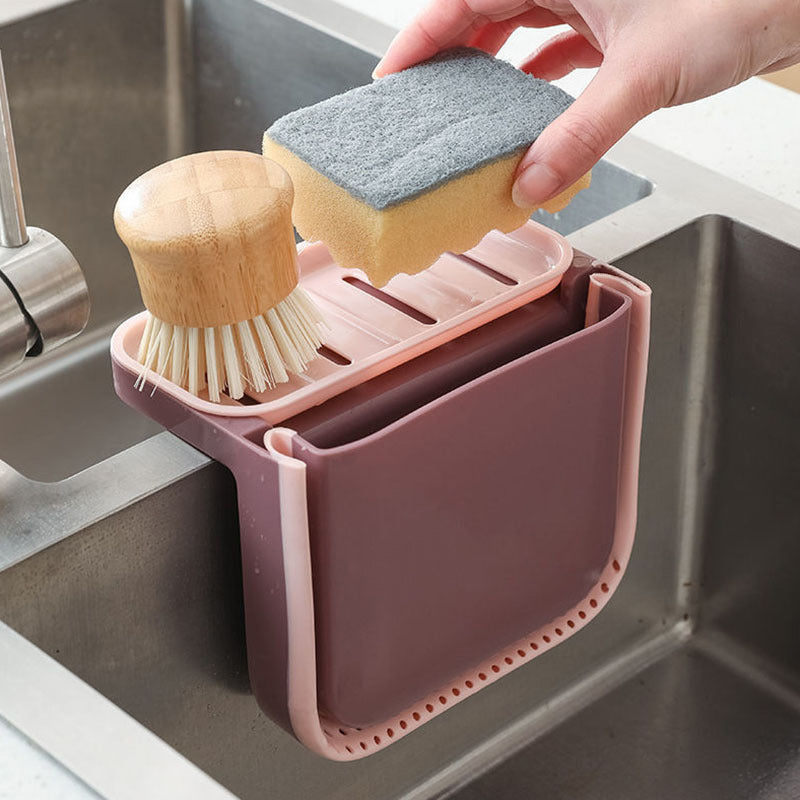 Kitchen Sink fold retractable drain basket