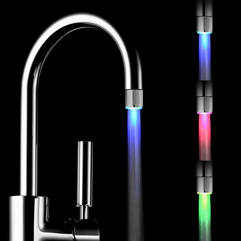 Temperature controlled colour changing taps