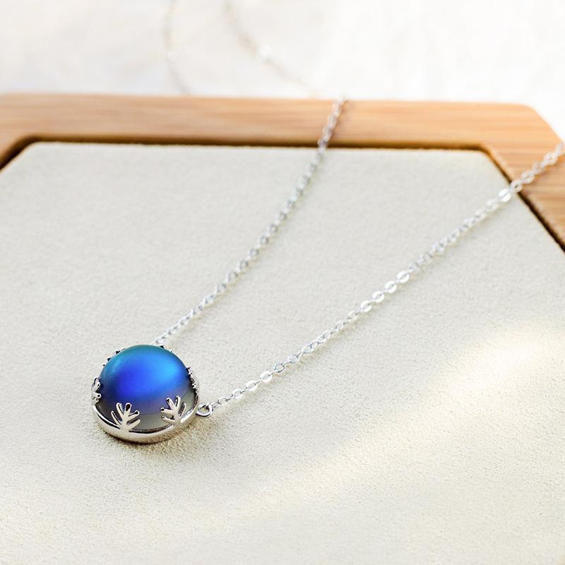 Aurora Borealis Silver Necklace