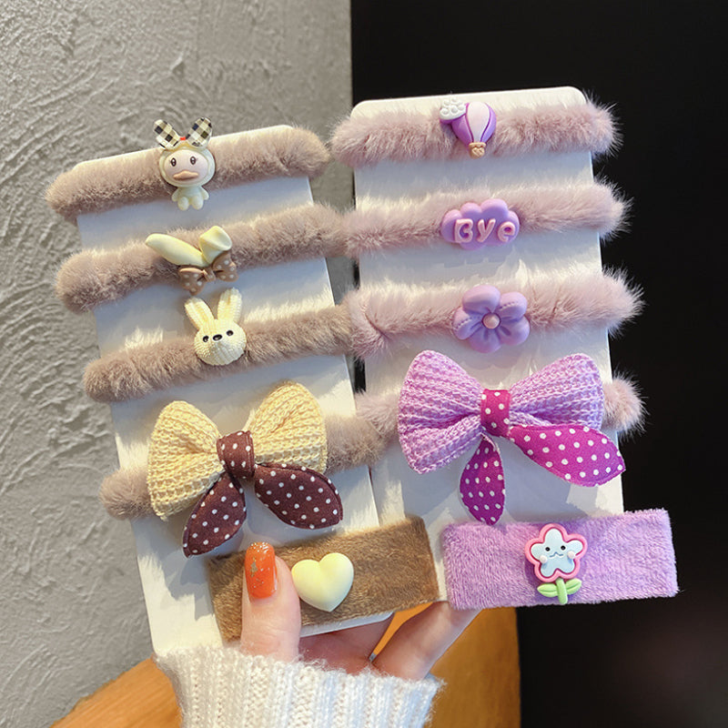 Plush Hair Scrunchies,Hair Bands (10pcs)