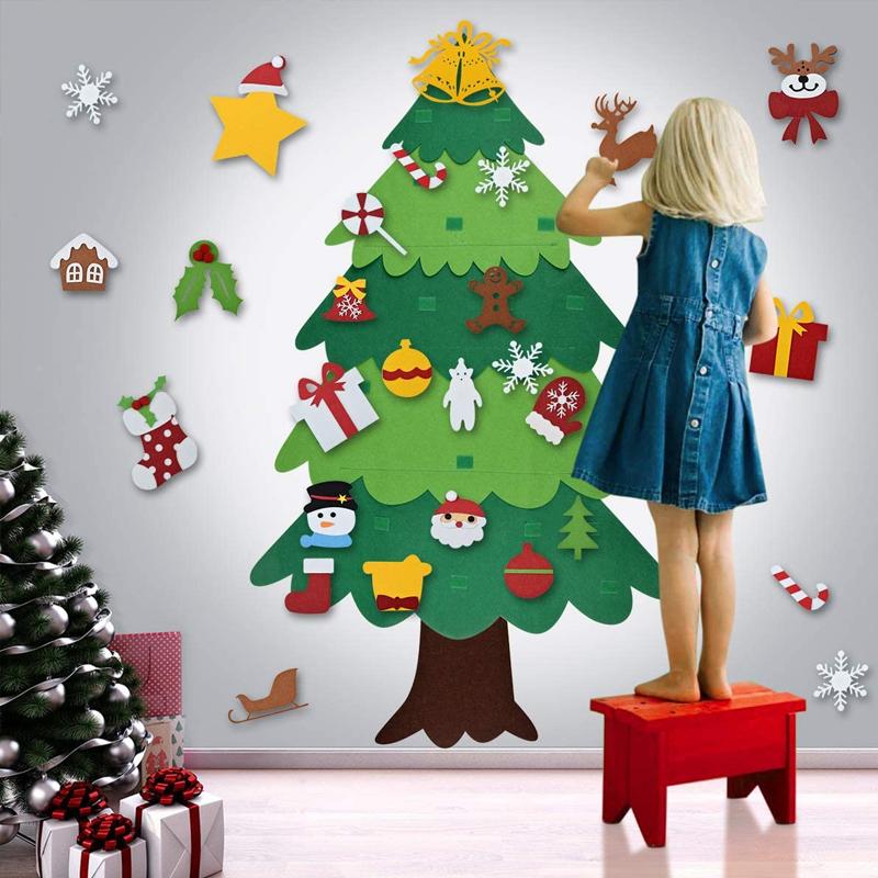 NEW UPGRADED DIY Felt Christmas Tree, A Great Gift For Kids