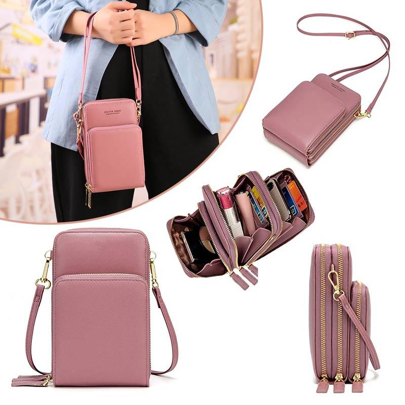 Touch screen multifunctional shoulder bag