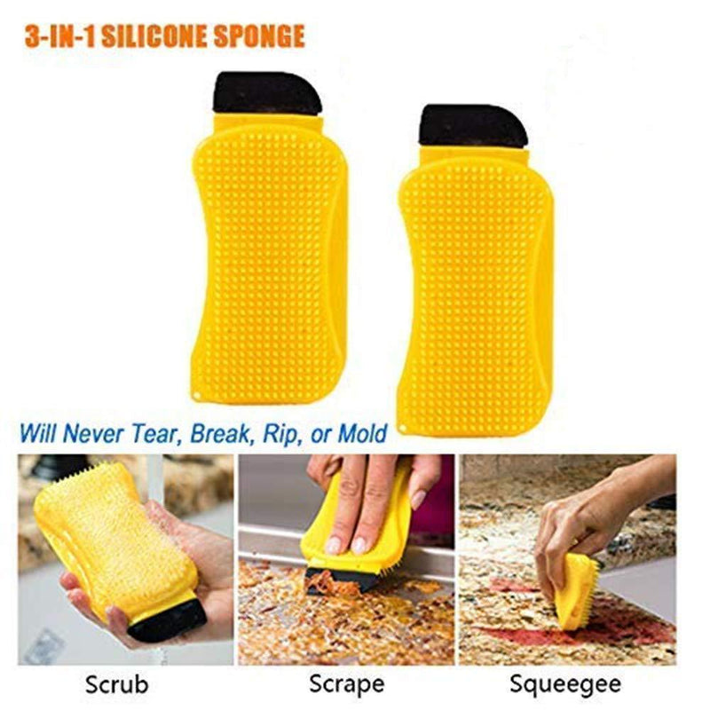 3-in-1 Silicone Cleaning Brush