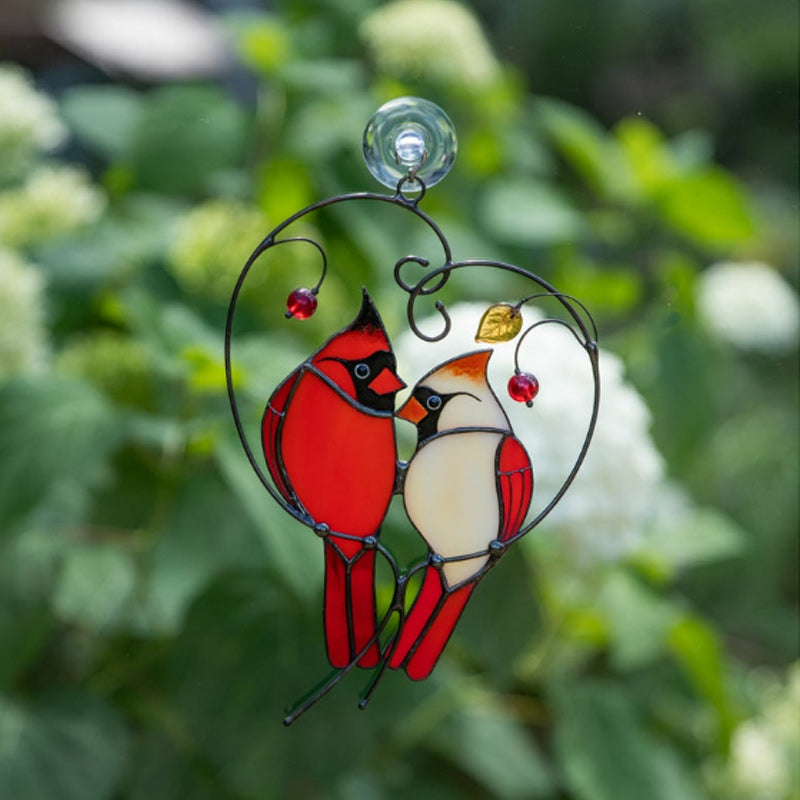 Cardinal bird home ornament