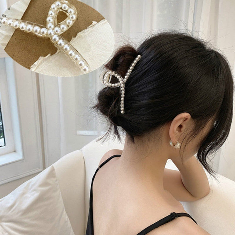 Big pearl hair clip female accessories headwear