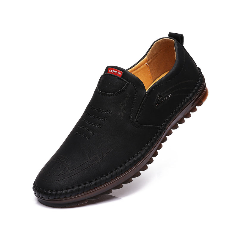 Men's soft sole leather shoes