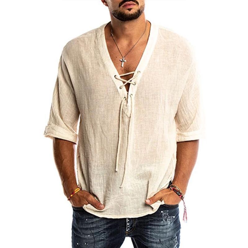 Casual v-neck T-shirt for men