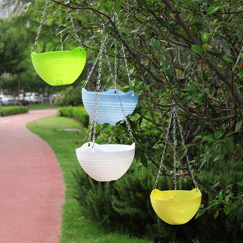 Outdoor garden hanging flower baskets