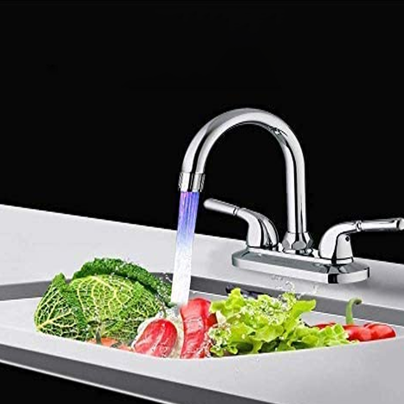 Temperature controlled colour changing taps