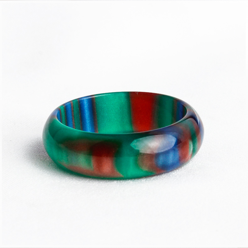 Rainbow Diamond Infused Resin Ring