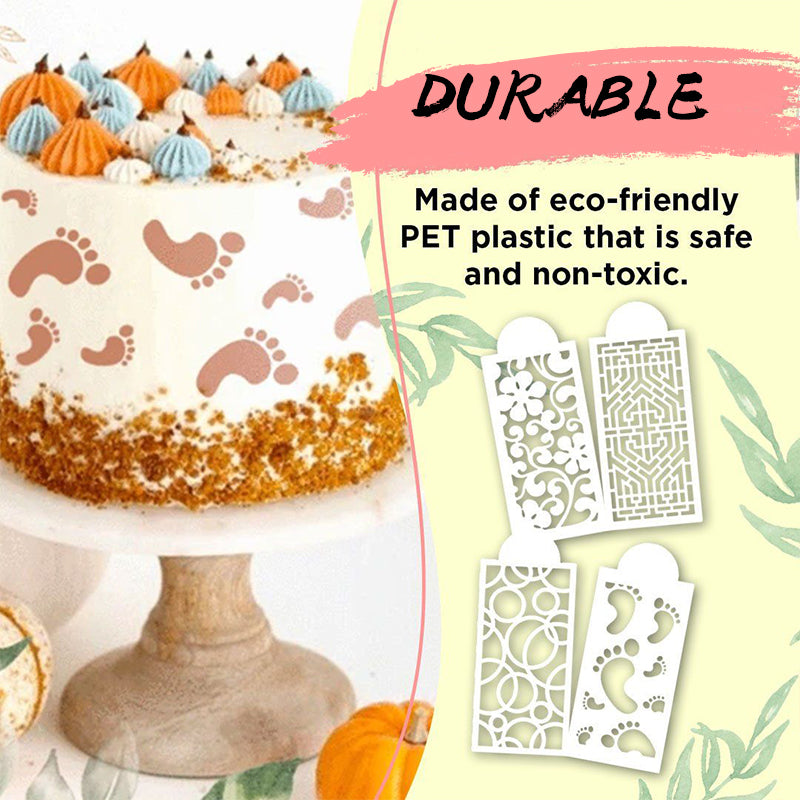 Cake Decoration Stencil (10 PCS in 1 SET)