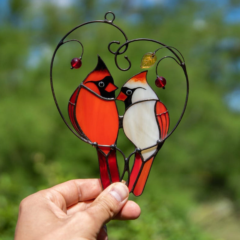 Cardinal bird home ornament