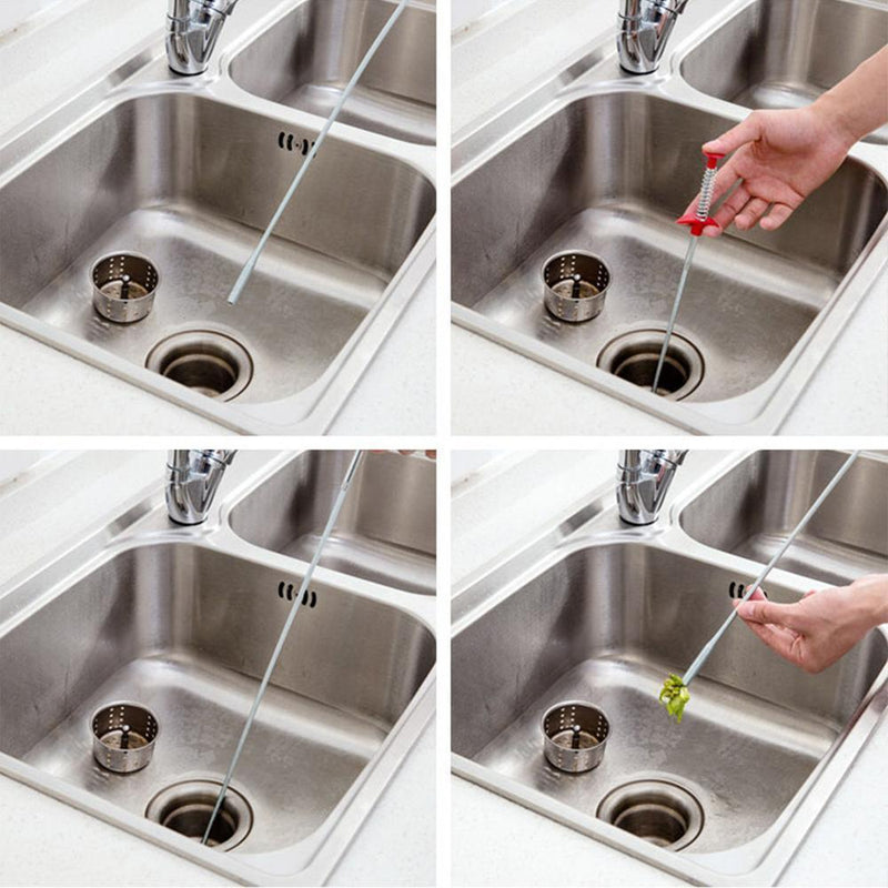 Kitchen Sink Sewer Cleaning Hook 2pcs