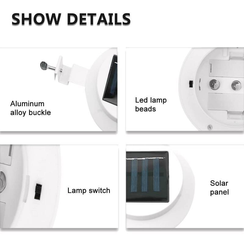 Solar powered gutter lights(2PC)