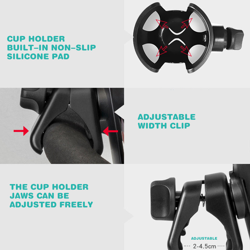 ABS anti-drop baby stroller milk cup holder