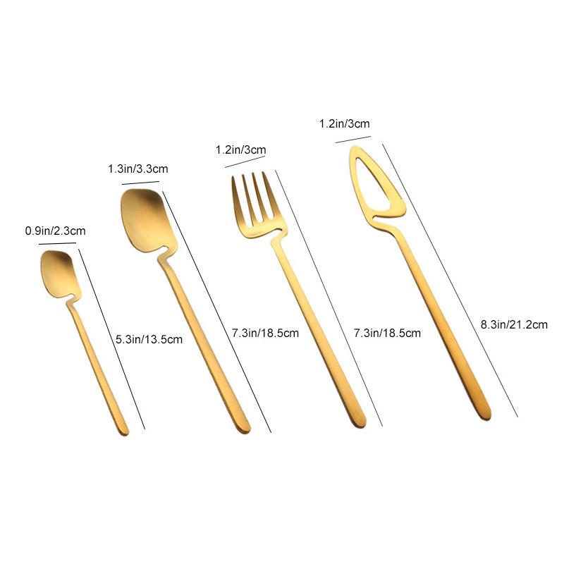 Stainless Steel Tableware Fork Spoon Set