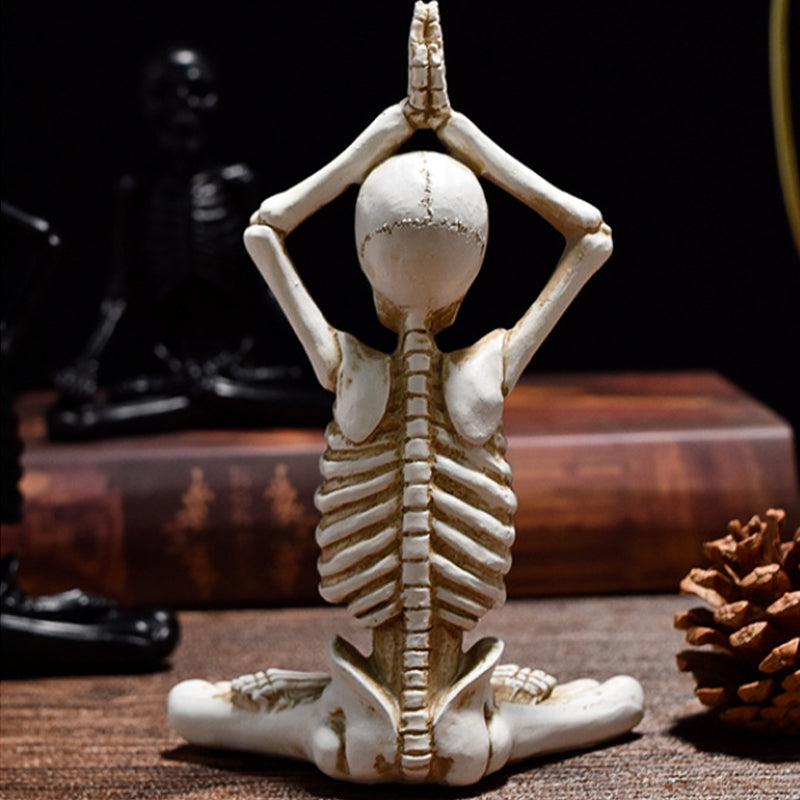 Unique Yoga Skull Statue