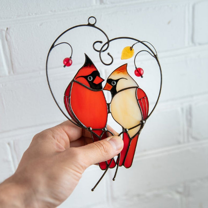 Cardinal bird home ornament